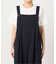 ポリエステルノットディテールサロペット