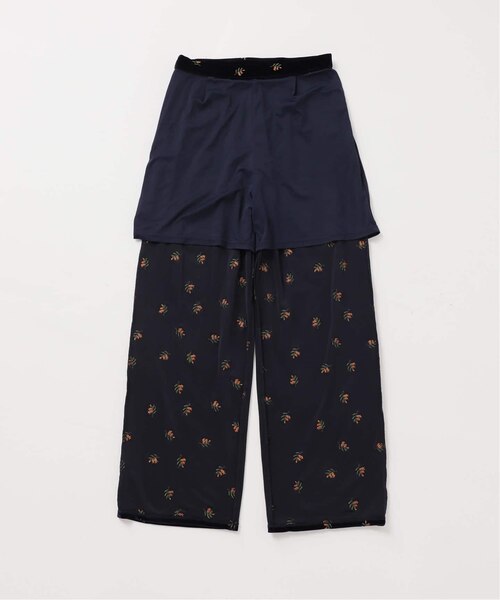 刺繍ベロアフレアパンツ｜アウトドアプロダクツユージュアルシングスの