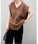 コットンミニブークレーワイドベスト
