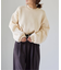 5Gバルキーコットンクルーネックニットプルオーバー