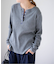リブヘンリーネックTEE