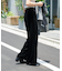 新色追加 ベロアフレアパンツ