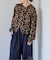 追加2 レオパード プリントクルーネックカーディガン