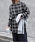 チェックスプレッドカラーシャツ