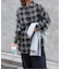 チェックスプレッドカラーシャツ