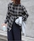 チェックスプレッドカラーシャツ