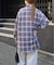 チェックスプレッドカラーシャツ