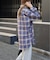 チェックスプレッドカラーシャツ