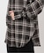 チェックスプレッドカラーシャツ