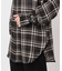 チェックスプレッドカラーシャツ