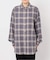 チェックスプレッドカラーシャツ