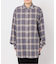 チェックスプレッドカラーシャツ