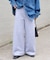 コットン裏毛スラックス