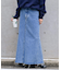 追加4ULTデニムスリットリーンスカート