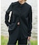 ACTIVE WEAR テレコクルーネックスナップカーディガン