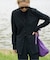 ACTIVE WEAR テレコクルーネックスナップカーディガン
