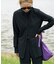 ACTIVE WEAR テレコクルーネックスナップカーディガン