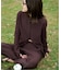 ACTIVE WEAR テレコクルーネックスナップカーディガン