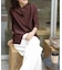 ACTIVE WEAR テレコクルーネックスナップカーディガン