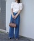 ボリュームスリーブボーダーTEE