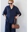 キュプラオープンカラーハーフスリーブポケットシャツ セットアップ対応