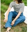 追加 ULTサマーデニムハイライズルーズ5PKT BLUE/NAVY