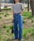 追加 ULTサマーデニムハイライズルーズ5PKT BLUE/NAVY
