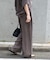 追加 キュプラステッチワークドロストパンツ