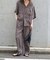 追加 キュプラステッチワークドロストパンツ