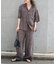 追加 キュプラステッチワークドロストパンツ