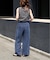追加 キュプラステッチワークドロストパンツ