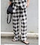 PLAIDパターンイージーワイドパンツ セットアップ対応