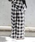 PLAIDパターンイージーワイドパンツ セットアップ対応