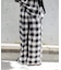 PLAIDパターンイージーワイドパンツ セットアップ対応