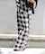 PLAIDパターンイージーワイドパンツ セットアップ対応