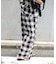 PLAIDパターンイージーワイドパンツ セットアップ対応
