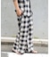 PLAIDパターンイージーワイドパンツ セットアップ対応