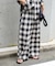 PLAIDパターンイージーワイドパンツ セットアップ対応