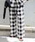 PLAIDパターンイージーワイドパンツ セットアップ対応
