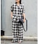 PLAIDパターンイージーワイドパンツ セットアップ対応