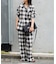 PLAIDパターンイージーワイドパンツ セットアップ対応