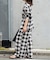 PLAIDパターンイージーワイドパンツ セットアップ対応