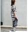 PLAIDパターンイージーワイドパンツ セットアップ対応