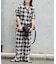PLAIDパターンイージーワイドパンツ セットアップ対応