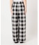 PLAIDパターンイージーワイドパンツ セットアップ対応