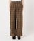 PLAIDパターンイージーワイドパンツ セットアップ対応