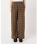 PLAIDパターンイージーワイドパンツ セットアップ対応