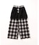 PLAIDパターンイージーワイドパンツ セットアップ対応
