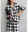PLAIDパターンオープンカラーシャツ