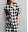 PLAIDパターンオープンカラーシャツ